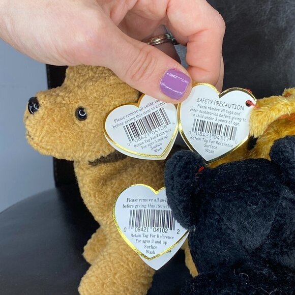 TY Beanie Babies Scottie Tuffy Whiskers Terrier Dog Stuffed Animals 4102 4108 - Picture 5 of 8